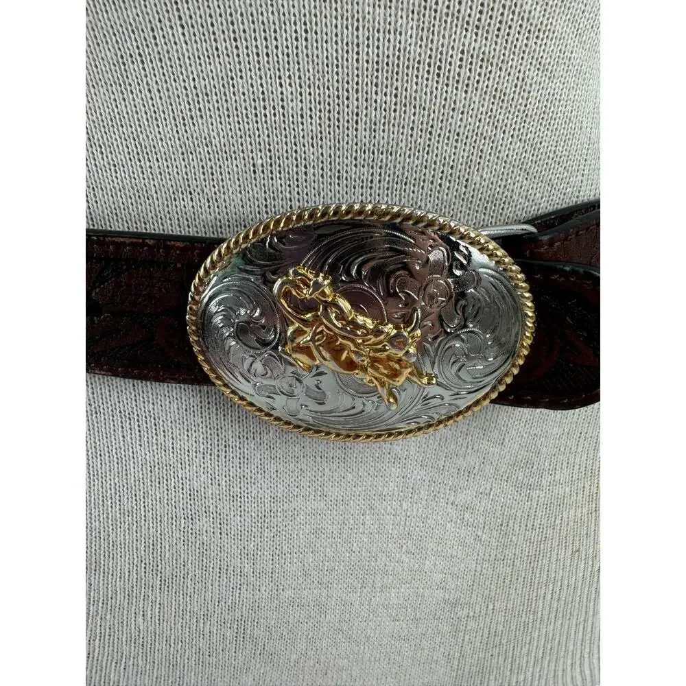 Vintage small western belt
